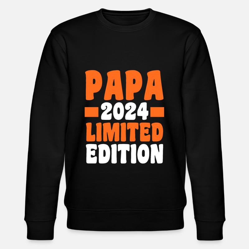 Werdender Papa 2026 - Stanley/Stella Unisex Bio-Sweatshirt CHANGER  - Schwarz