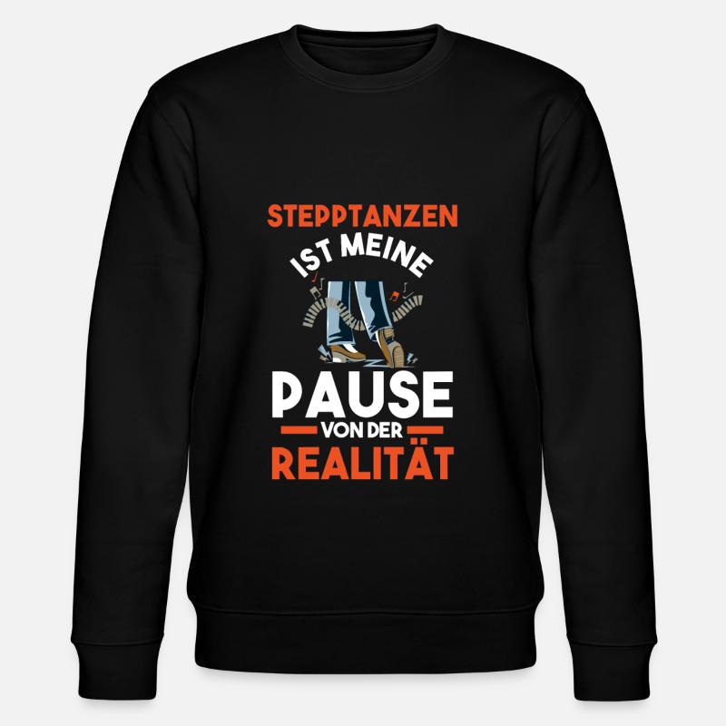 Tänzer Stepptanz - Stanley/Stella Unisex Bio-Sweatshirt CHANGER  - Schwarz