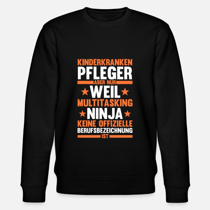 Pfleger Pflegekraft Kinderkrankenpfleger - Stanley/Stella Unisex Bio-Sweatshirt CHANGER  - Schwarz