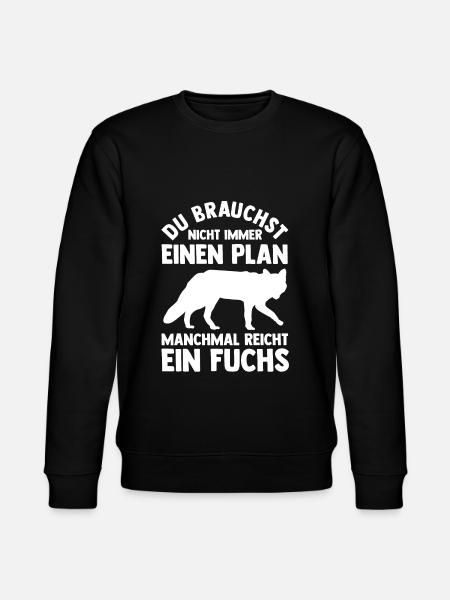 Fuchs - Stanley/Stella Unisex Bio-Sweatshirt CHANGER  - Schwarz