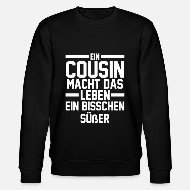 Cousins Cousin - Stanley/Stella Unisex Bio-Sweatshirt CHANGER  - Schwarz