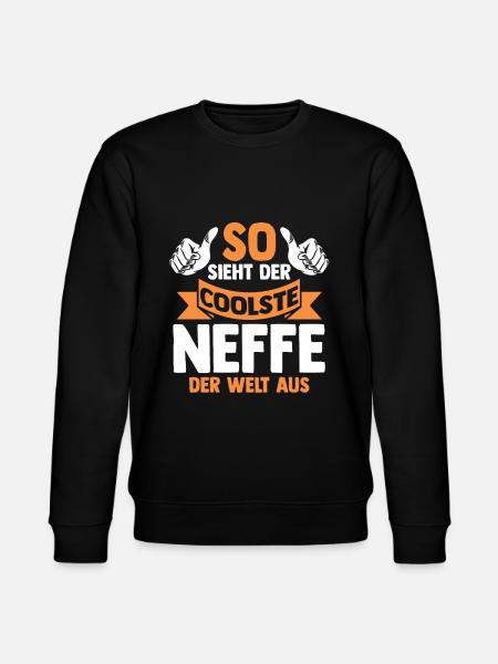 Coolste Neffe - Stanley/Stella Unisex Bio-Sweatshirt CHANGER  - Schwarz