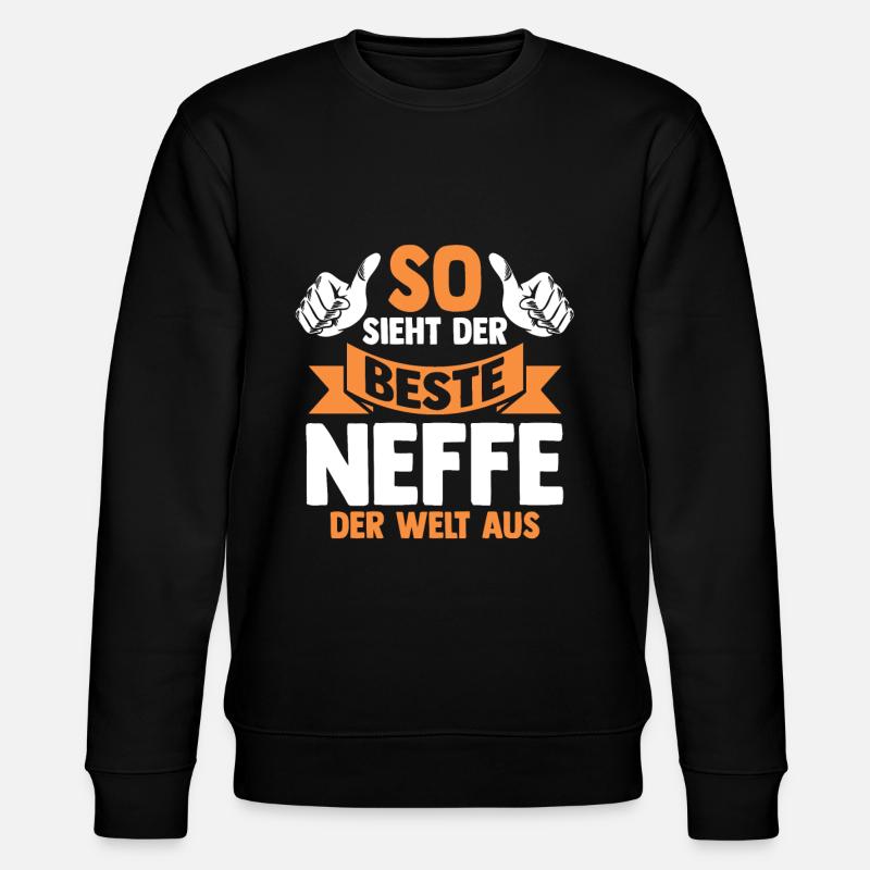 Bester Neffe - Stanley/Stella Unisex Bio-Sweatshirt CHANGER  - Schwarz