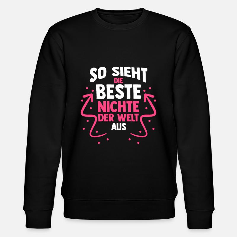 Onkel Tante Nichte - Stanley/Stella Unisex Bio-Sweatshirt CHANGER  - Schwarz