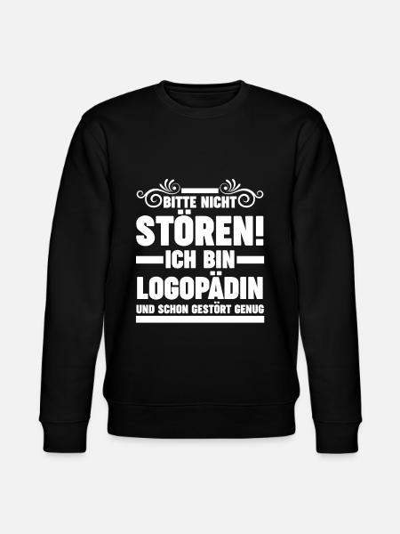 Logopädie Logopädin - Stanley/Stella Unisex Bio-Sweatshirt CHANGER  - Schwarz
