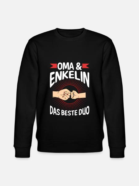 Oma Großmutter und Enkelin - Stanley/Stella Unisex Bio-Sweatshirt CHANGER - Schwarz