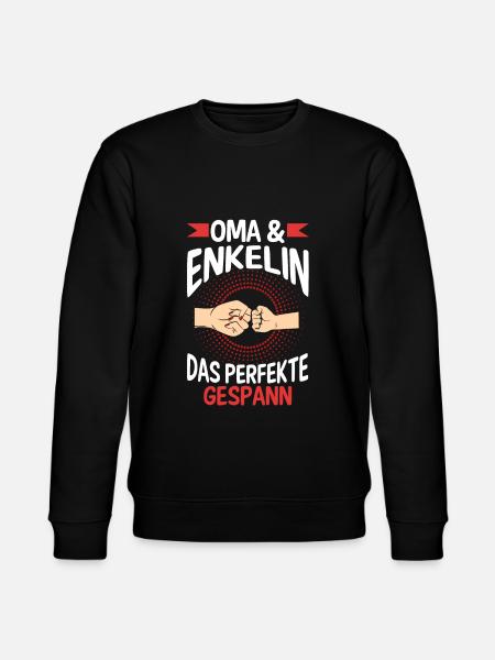 Oma Großmutter und Enkelin - Stanley/Stella Unisex Bio-Sweatshirt CHANGER - Schwarz