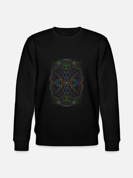 Geometrie Mandala - Stanley/Stella Unisex Bio-Sweatshirt CHANGER  - Schwarz