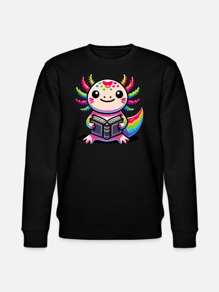 Ich-les-a-lotl, Axolotl - Stanley/Stella Unisex Bio-Sweatshirt CHANGER - Schwarz