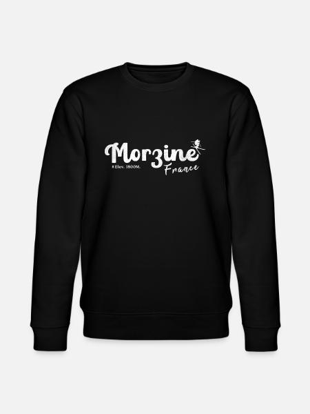 Morzine France mountain - Stanley/Stella CHANGER Unisex Organic Sweatshirt - black