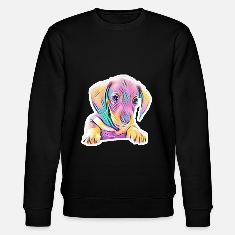 Dackel - Stanley/Stella Unisex Bio-Sweatshirt CHANGER  - Schwarz