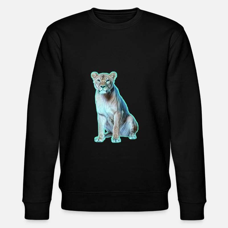 Löwe - Stanley/Stella Unisex Bio-Sweatshirt CHANGER  - Schwarz