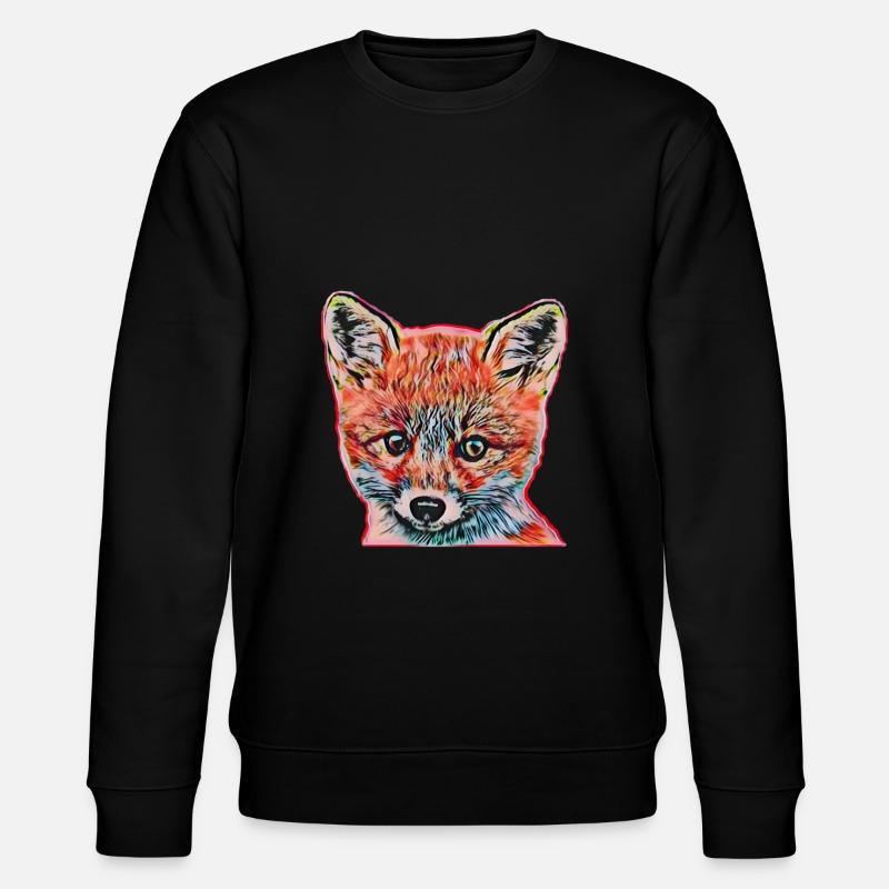 Fuchs - Stanley/Stella Unisex Bio-Sweatshirt CHANGER  - Schwarz