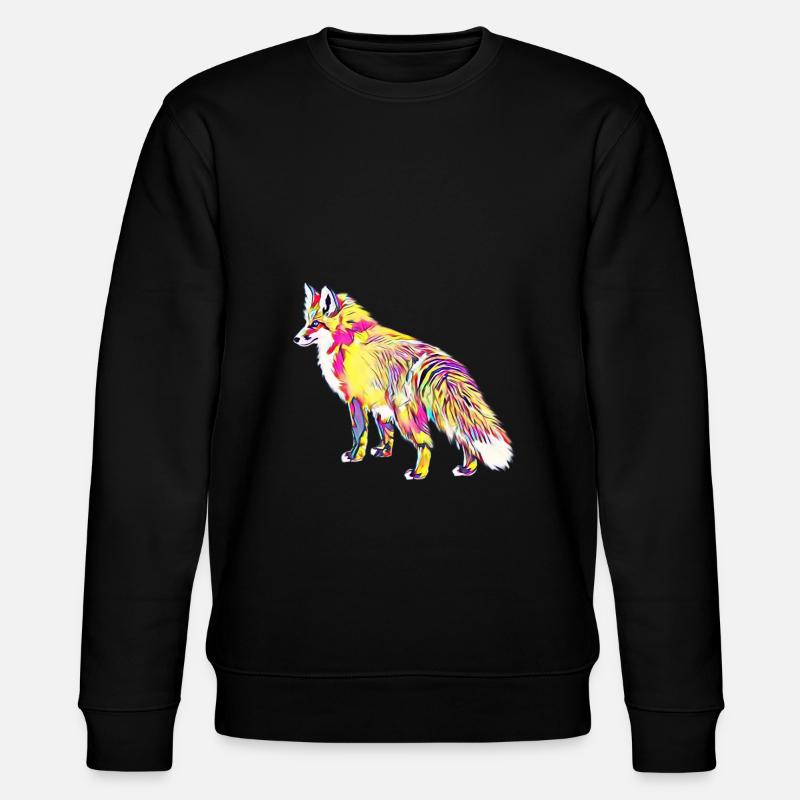 Fuchs - Stanley/Stella Unisex Bio-Sweatshirt CHANGER  - Schwarz