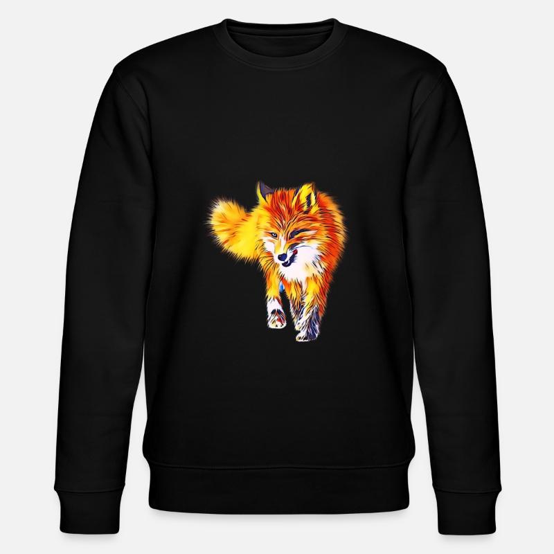 Fuchs - Stanley/Stella Unisex Bio-Sweatshirt CHANGER  - Schwarz