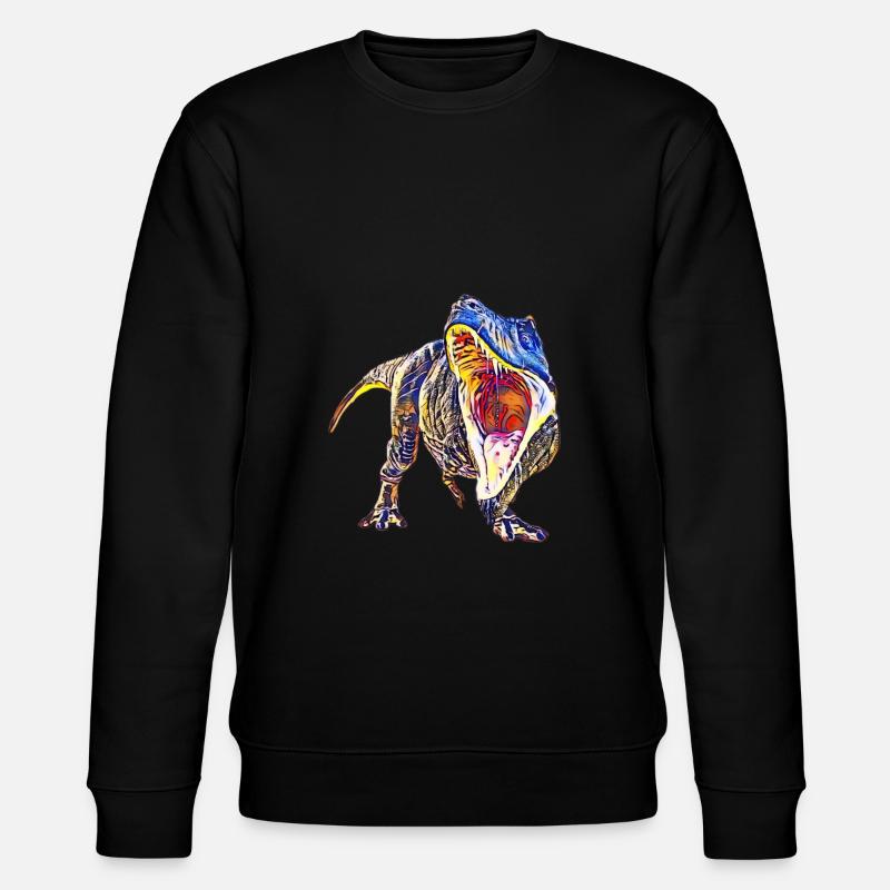 T-Rex - Stanley/Stella Unisex Bio-Sweatshirt CHANGER  - Schwarz