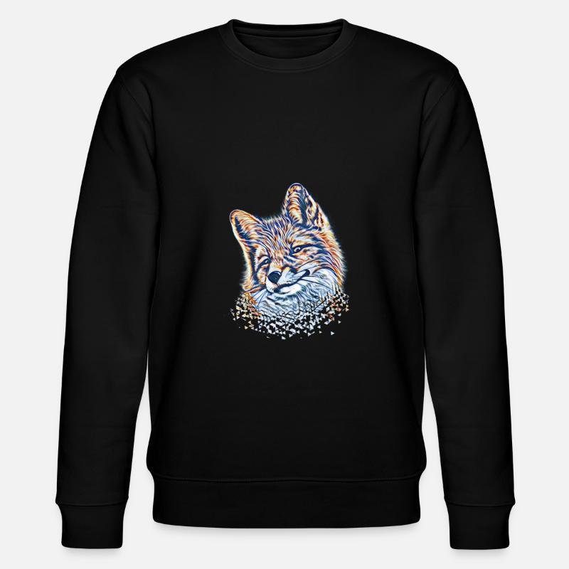 Fox - Stanley/Stella CHANGER Unisex Organic Sweatshirt - black