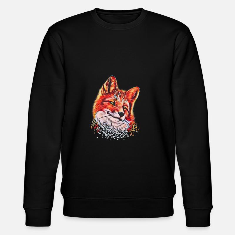 Fuchs - Stanley/Stella Unisex Bio-Sweatshirt CHANGER  - Schwarz