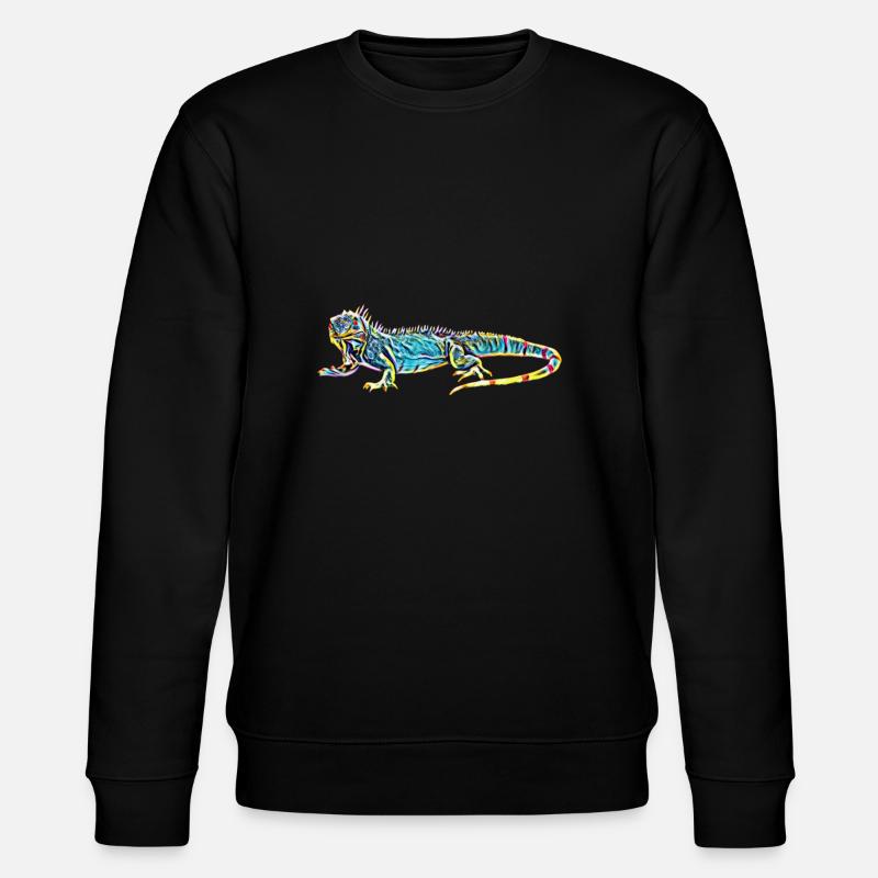 Leguan - Stanley/Stella Unisex Bio-Sweatshirt CHANGER  - Schwarz