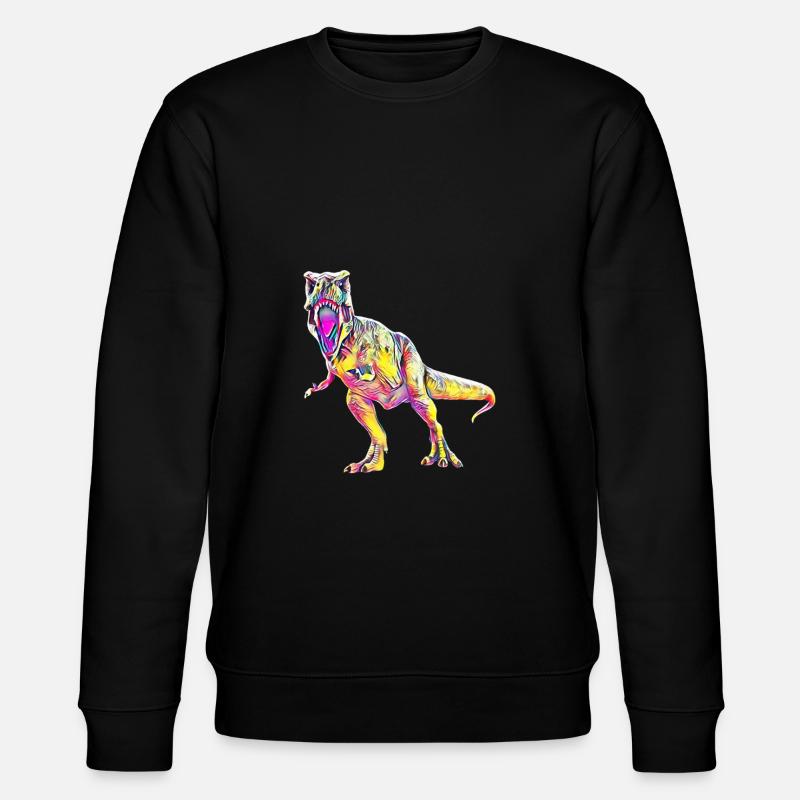 Tyrannosaurus Rex - Stanley/Stella Unisex Bio-Sweatshirt CHANGER  - Schwarz
