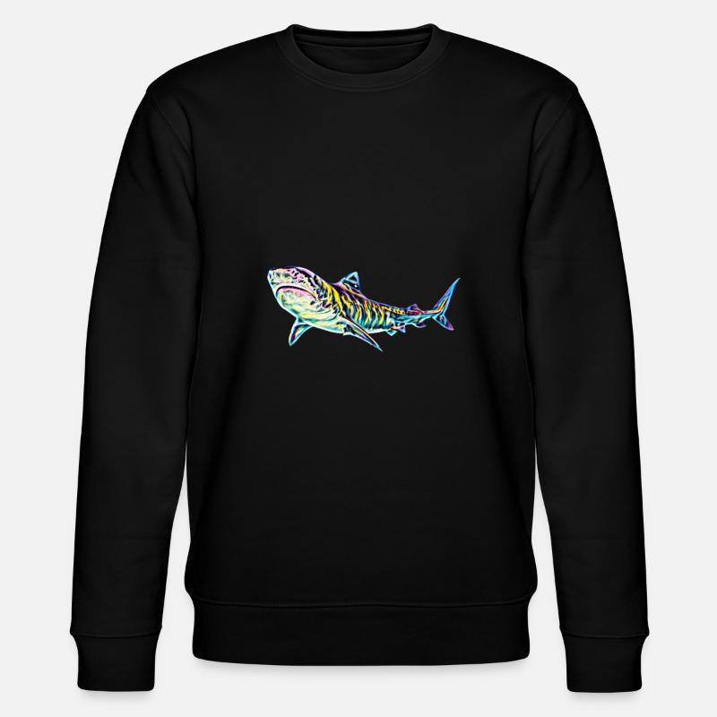 Tigerhai - Stanley/Stella Unisex Bio-Sweatshirt CHANGER  - Schwarz