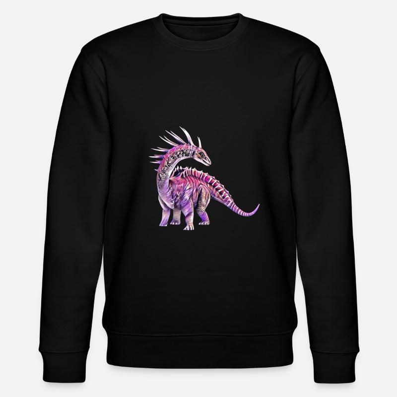 Dinosaurier - Stanley/Stella Unisex Bio-Sweatshirt CHANGER  - Schwarz
