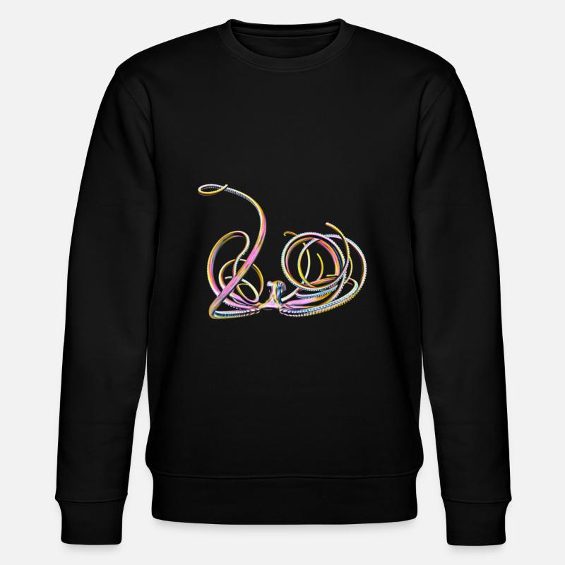 Octopus - Stanley/Stella Unisex Bio-Sweatshirt CHANGER  - Schwarz