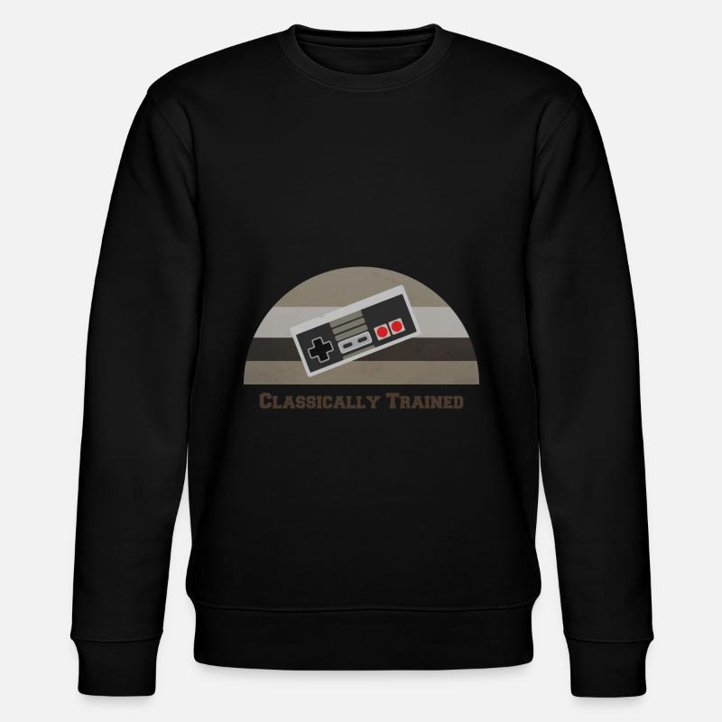 Classically trained Retro Gaming - Stanley/Stella Unisex Bio-Sweatshirt CHANGER  - Schwarz