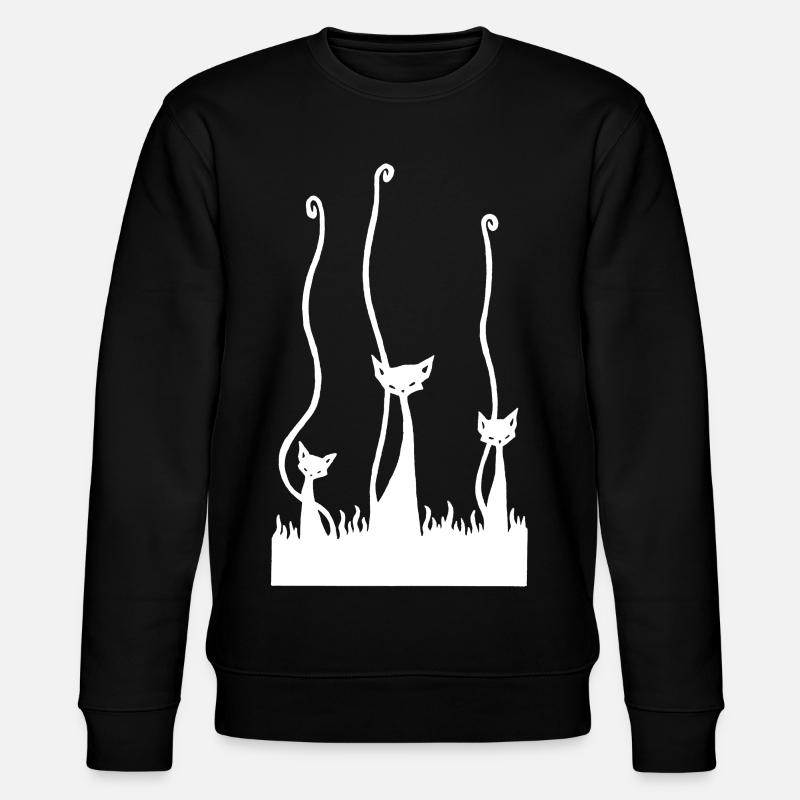 The Three White Cats - Stanley/Stella CHANGER Unisex Organic Sweatshirt - black
