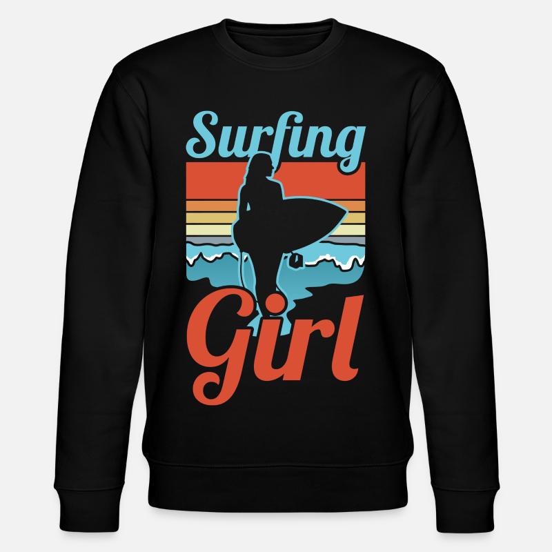 Surfeur - Sweat bio CHANGER Stanley/Stella Unisexe - noir