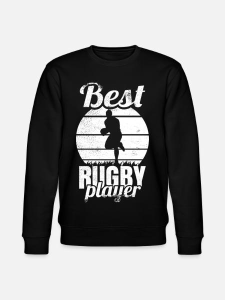 Best Rugby Player - Stanley/Stella CHANGER Unisex Organic Sweatshirt - black