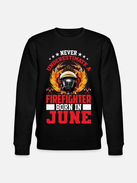 Fire Brigade Birthday June - Stanley/Stella CHANGER Unisex Organic Sweatshirt - black