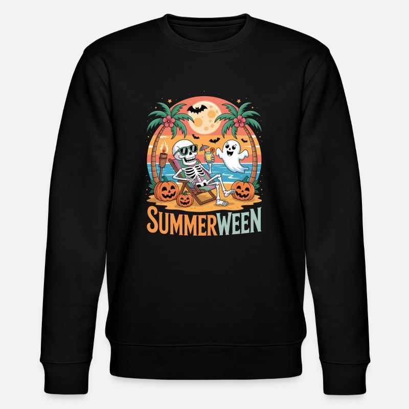 Summerween Halloween Abenteuer - Stanley/Stella Unisex Bio-Sweatshirt CHANGER  - Schwarz