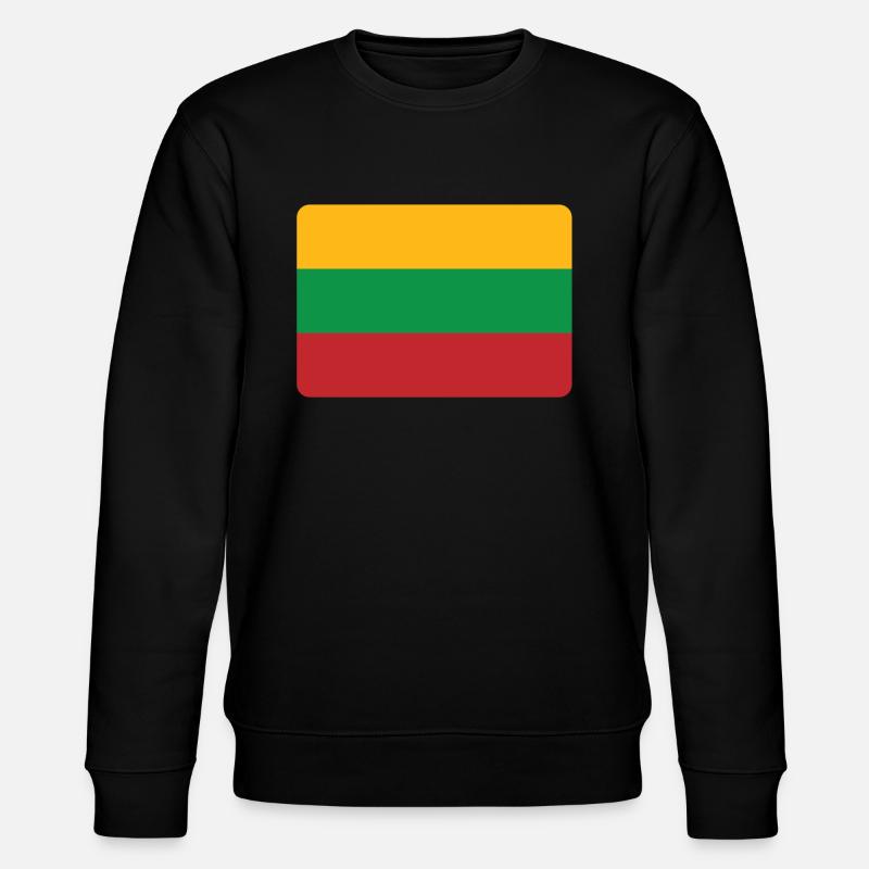 LITHUANIA IS NO. 1 - Stanley/Stella CHANGER Unisex Organic Sweatshirt - black