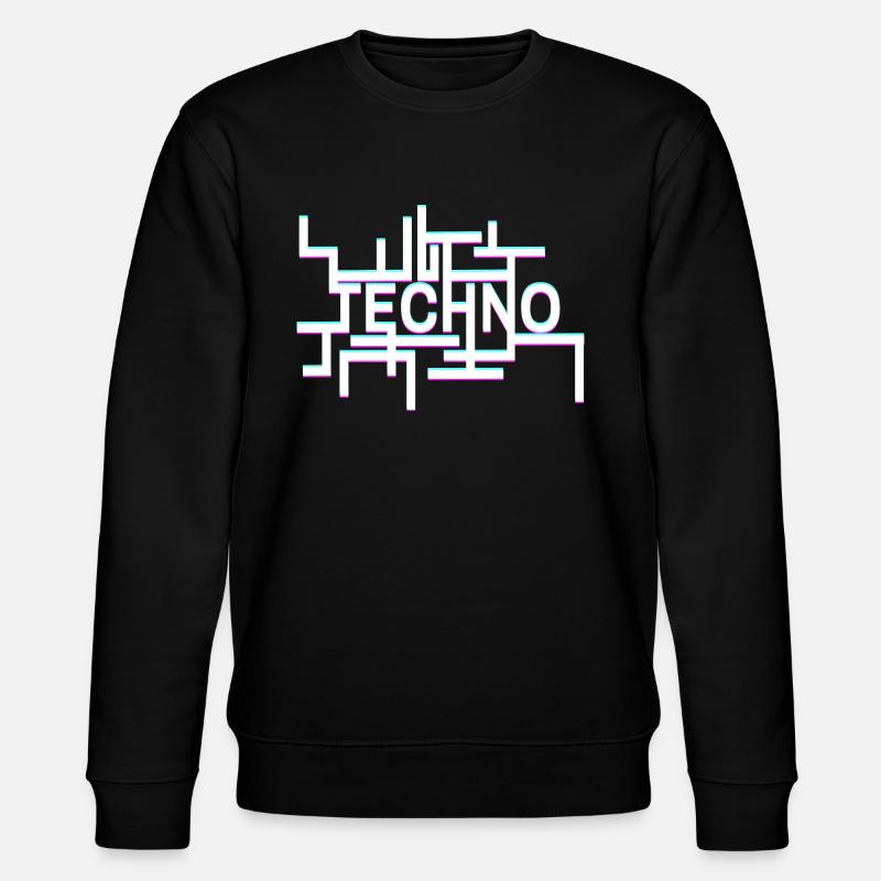 Techno - Stanley/Stella Unisex Bio-Sweatshirt CHANGER  - Schwarz