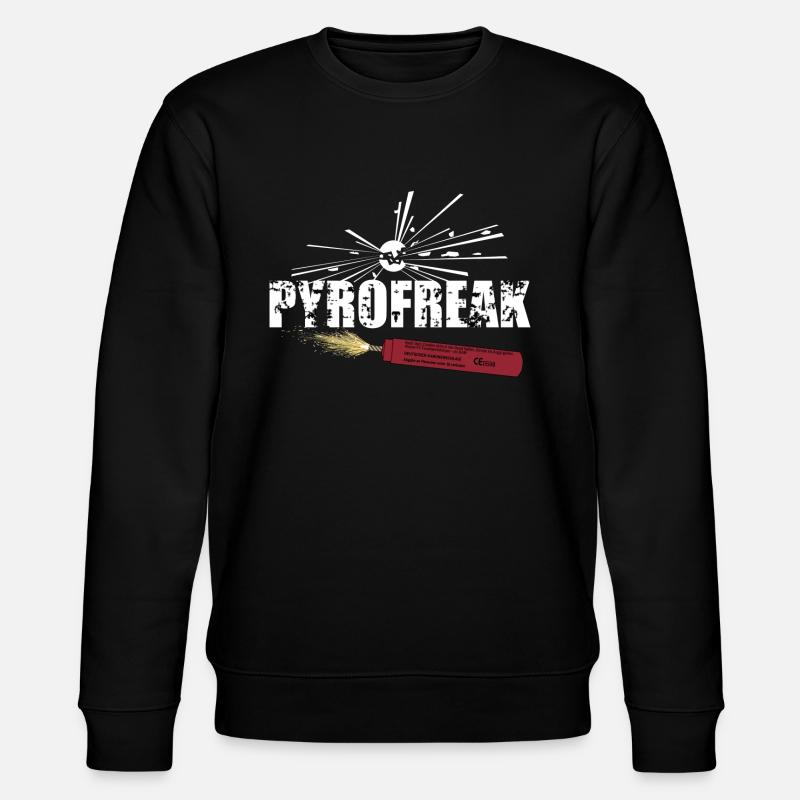 Pyro Freak - Stanley/Stella Unisex Bio-Sweatshirt CHANGER  - Schwarz