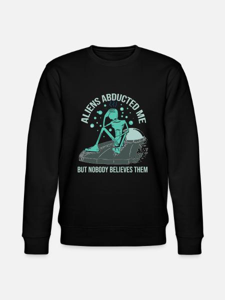 Alien spaceship Alien Ufo saucer - Stanley/Stella CHANGER Unisex Organic Sweatshirt - black