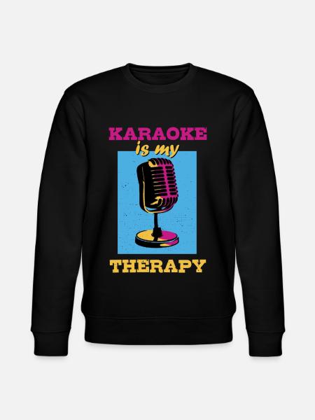 Karaoke is my therapy - Stanley/Stella CHANGER Unisex Organic Sweatshirt - black