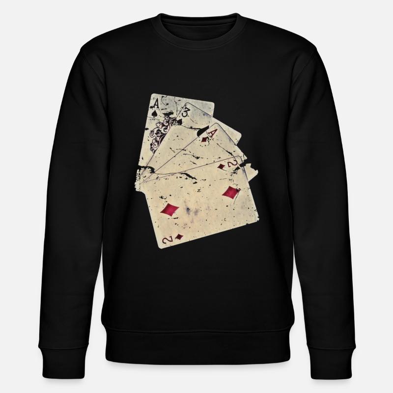 A3A2 ACAB Spielkarte - Stanley/Stella Unisex Bio-Sweatshirt CHANGER  - Schwarz