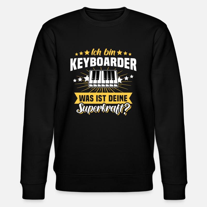 Keyboard Keyboarder Sprüche - Stanley/Stella Unisex Bio-Sweatshirt CHANGER  - Schwarz