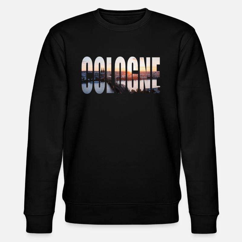 COLOGNE SKYLINE - Stanley/Stella Unisex Bio-Sweatshirt CHANGER  - Schwarz