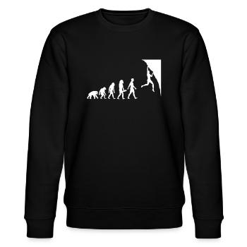 Kletterer Evolution Outfit zum klettern - Stanley/Stella Unisex Bio-Sweatshirt CHANGER  - Schwarz - Vorne - Nik (191cm) & Marisol (170cm)