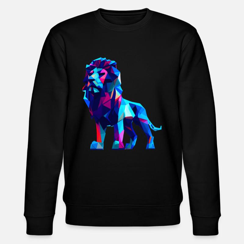 Polygon Lions - Stanley/Stella CHANGER Unisex Organic Sweatshirt - black
