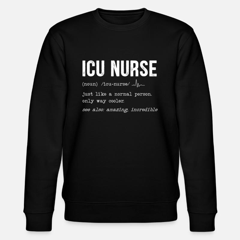 Intensivkrankenschwester Intensivpfleger - Stanley/Stella Unisex Bio-Sweatshirt CHANGER - Schwarz