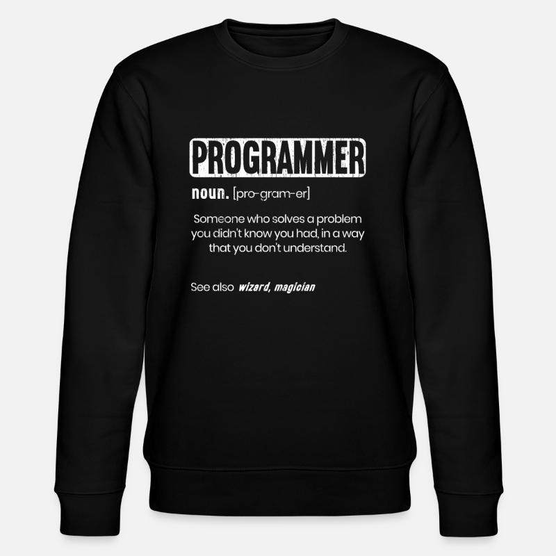 Codeurs de programmation drôle - Sweat bio CHANGER Stanley/Stella Unisexe - noir