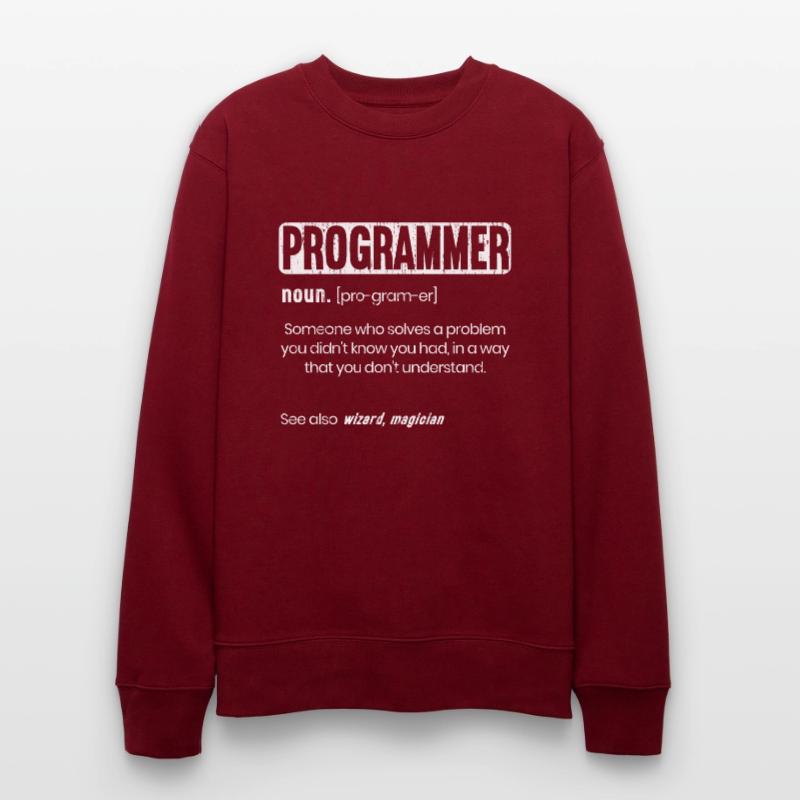 Funny Programmer Definition Coder Stanley/Stella CHANGER Unisex Organic Sweatshirt