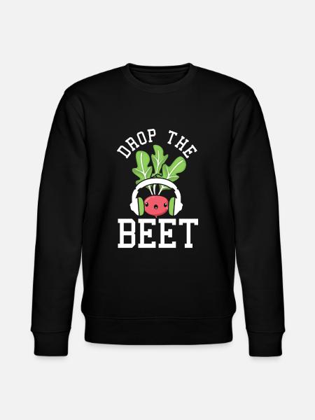 Drop The Beet Vegetarier Veganer - Stanley/Stella Unisex Bio-Sweatshirt CHANGER  - Schwarz