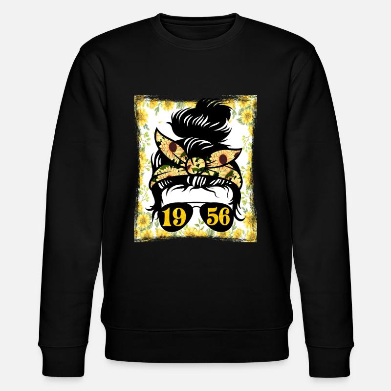 Sunflower Mama Née 1956 Anniversaire - Sweat bio CHANGER Stanley/Stella Unisexe - noir