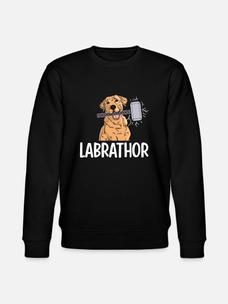 Labrathor Labrador Retriever Golden Retriever - Stanley/Stella CHANGER Unisex Organic Sweatshirt - black