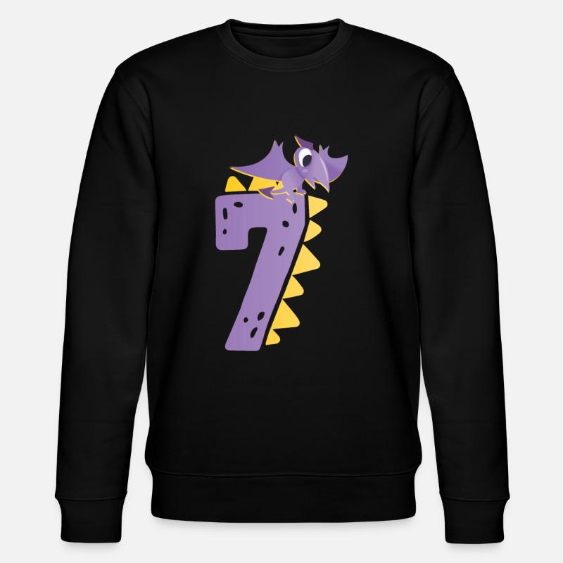 7e anniversaire | | d’anniversaire de dinosaure - Sweat bio CHANGER Stanley/Stella Unisexe - noir
